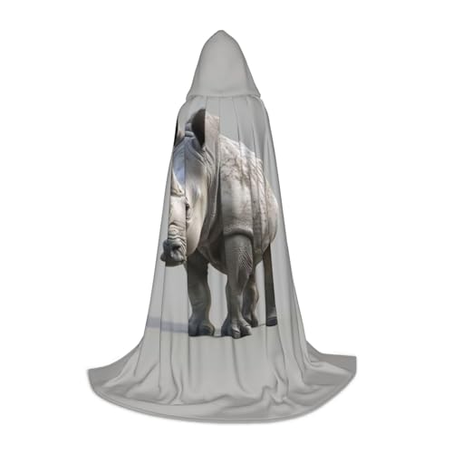 GUOLGP Halloween-Umhang mit Tier-Nashorn-Druck, für Herren, Damen, Teenager, Zauberer, Robe für Weihnachten, Kostüm, Karneval GUOLGP Halloween-Umhang mit Tier-Nashorn-Druck, für Herren, Damen, Teenager, Zauberer, Robe für Weihnachten, Kostüm, Karneval von GUOLGP
