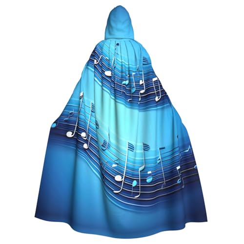 GUOLGP Himmelblaues Halloween-Kostüm mit Kapuze und Musiknoten, für Erwachsene und Kinder, für Cosplay-Partys und Festivals GUOLGP Himmelblaues Halloween-Kostüm mit Kapuze und Musiknoten, für Erwachsene und Kinder, für Cosplay-Partys und Festivals von GUOLGP