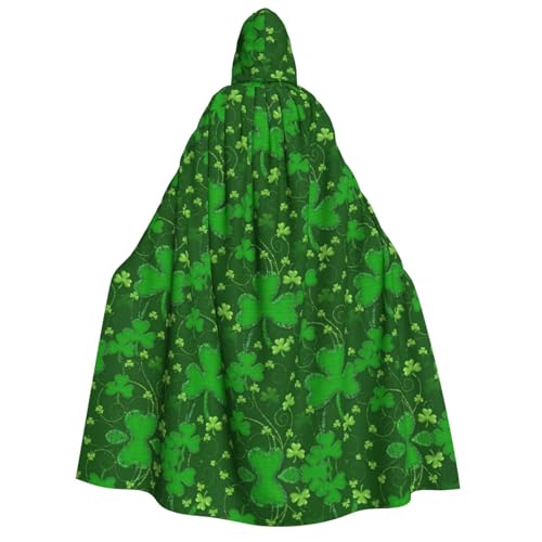 GUOLGP Hintergrund St. Patrick's Day Glitzer-Druck für Damen und Herren mit Kapuze für Halloween, Weihnachten, Karneval, Themenpartys von GUOLGP