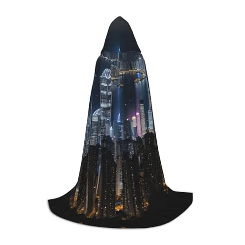GUOLGP Hongkong-Aufdruck, mit Kapuze, für Herren, Damen, Teenager, Zauberer, Robe für Weihnachten, Kostüm, Karneval GUOLGP Hongkong-Aufdruck, mit Kapuze, für Herren, Damen, Teenager, Zauberer, Robe für Weihnachten, Kostüm, Karneval von GUOLGP