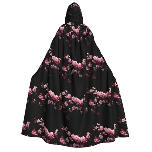 GUOLGP Japanischer Kirschblumen-Druck, für Damen und Herren, Kapuzenumhang für Halloween, Weihnachten, Karneval, Mottopartys GUOLGP Japanischer Kirschblumen-Druck, für Damen und Herren, Kapuzenumhang für Halloween, Weihnachten, Karneval, Mottopartys von GUOLGP