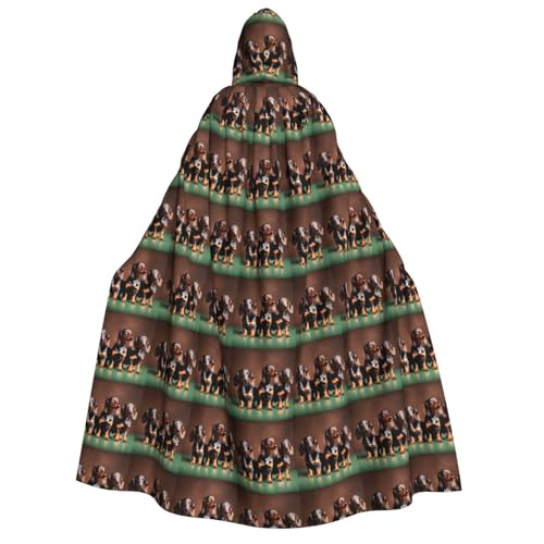 GUOLGP Kapuzenumhang mit Dackel-Motiv, für Damen und Herren, für Halloween, Weihnachten, Karneval, Mottopartys GUOLGP Kapuzenumhang mit Dackel-Motiv, für Damen und Herren, für Halloween, Weihnachten, Karneval, Mottopartys von GUOLGP