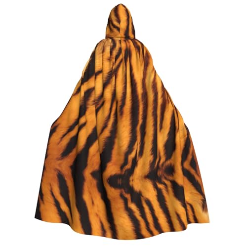 GUOLGP Kapuzenumhang mit Tiger-Streifenmuster, für Damen und Herren, für Halloween, Weihnachten, Karneval, Mottopartys GUOLGP Kapuzenumhang mit Tiger-Streifenmuster, für Damen und Herren, für Halloween, Weihnachten, Karneval, Mottopartys von GUOLGP