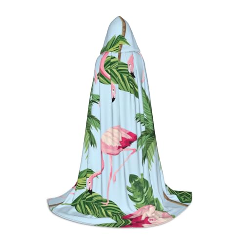 GUOLGP Kapuzenumhang mit tropischem Flamingodruck, für Herren, Damen, Teenager, Zauberer, Robe für Weihnachten, Kostüm, Karneval GUOLGP Kapuzenumhang mit tropischem Flamingodruck, für Herren, Damen, Teenager, Zauberer, Robe für Weihnachten, Kostüm, Karneval von GUOLGP