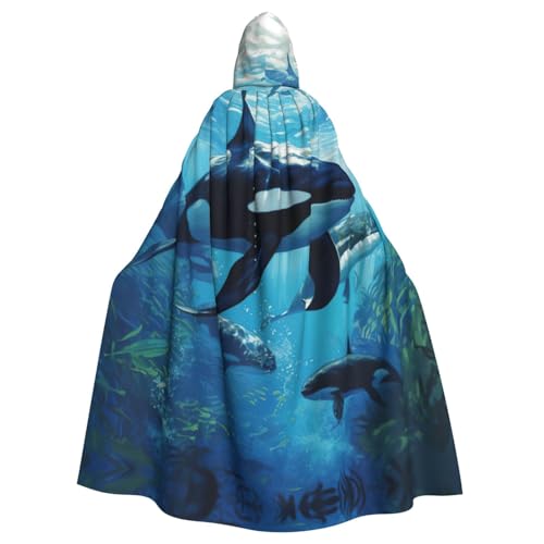 GUOLGP Killerwale zum Schwimmen mit Kapuze, Halloween-Kostüm für Erwachsene und Kinder, für Cosplay-Partys und Festivals GUOLGP Killerwale zum Schwimmen mit Kapuze, Halloween-Kostüm für Erwachsene und Kinder, für Cosplay-Partys und Festivals von GUOLGP
