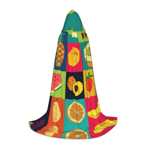 GUOLGP Kunststil, Obstdruck, Halloween, Kapuzenumhang, für Herren, Damen, Teenager, Zauberer, Robe für Weihnachten, Kostüm, Karneval GUOLGP Kunststil, Obstdruck, Halloween, Kapuzenumhang, für Herren, Damen, Teenager, Zauberer, Robe für Weihnachten, Kostüm, Karneval von GUOLGP