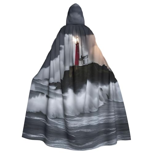 GUOLGP Leuchtturm im Sturm, Halloween-Kostüm mit Kapuze, für Erwachsene und Kinder, für Cosplay-Partys und Festivals GUOLGP Leuchtturm im Sturm, Halloween-Kostüm mit Kapuze, für Erwachsene und Kinder, für Cosplay-Partys und Festivals von GUOLGP