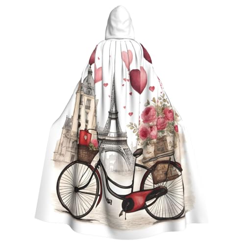 GUOLGP Love Paris Turm Kaffee Wein Parfüm Fahrrad Herz Druck Halloween Kapuzenumhang Kostüm für Erwachsene Kinder für Cosplay Partys und Festivals GUOLGP Love Paris Turm Kaffee Wein Parfüm Fahrrad Herz Druck Halloween Kapuzenumhang Kostüm für Erwachsene Kinder für Cosplay Partys und Festivals von GUOLGP