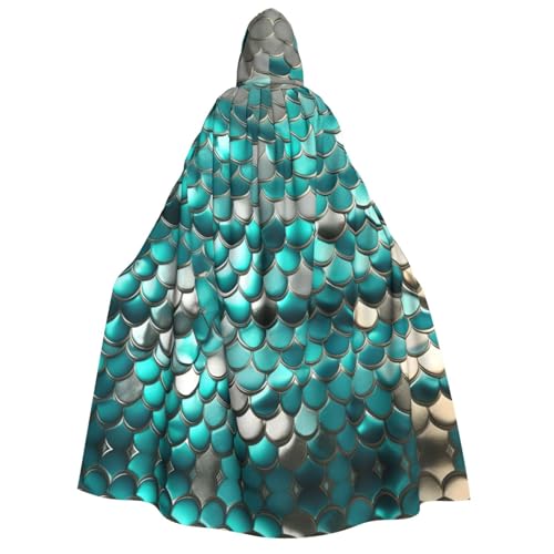 GUOLGP Meerjungfrauen-Umhang für Damen und Herren, mit Kapuze, für Halloween, Weihnachten, Karneval, Mottopartys GUOLGP Meerjungfrauen-Umhang für Damen und Herren, mit Kapuze, für Halloween, Weihnachten, Karneval, Mottopartys von GUOLGP