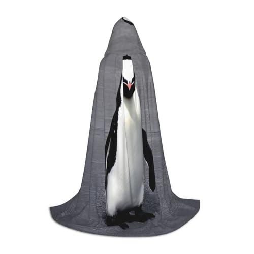 GUOLGP Niedlicher Pinguin-Druck, Halloween-Kapuzenumhang, für Herren, Damen, Teenager, Zauberer, Robe für Weihnachten, Kostüm, Karneval GUOLGP Niedlicher Pinguin-Druck, Halloween-Kapuzenumhang, für Herren, Damen, Teenager, Zauberer, Robe für Weihnachten, Kostüm, Karneval von GUOLGP