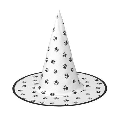 GUOLGP Stilvoller Halloween-Hexenhut mit Bärenpfotenabdruck, für Partys, Karneval und Cosplay, leicht, faltbar GUOLGP Stilvoller Halloween-Hexenhut mit Bärenpfotenabdruck, für Partys, Karneval und Cosplay, leicht, faltbar von GUOLGP