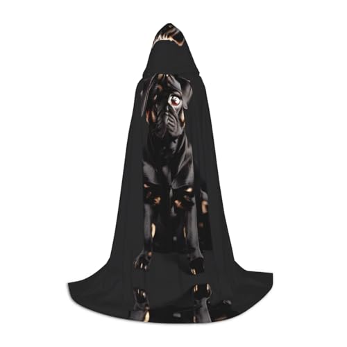GUOLGP Süßer schwarzer Mops-Hund, Standardmaßstab, 2_00x Druck, Halloween-Kapuzenumhang, Herren, Damen, Teenager, Zauberer, Robe für Weihnachten, Kostüm, Karneval GUOLGP Süßer schwarzer Mops-Hund, Standardmaßstab, 2_00x Druck, Halloween-Kapuzenumhang, Herren, Damen, Teenager, Zauberer, Robe für Weihnachten, Kostüm, Karneval von GUOLGP
