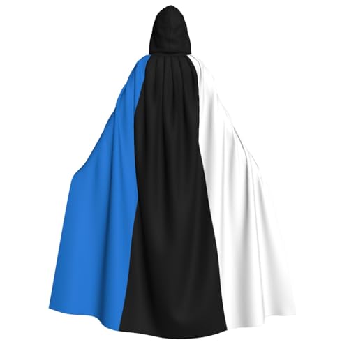 GUOLGP Umhang mit Kapuze für Damen und Herren, Motiv: Flagge Estlands, für Halloween, Weihnachten, Karneval, Mottopartys GUOLGP Umhang mit Kapuze für Damen und Herren, Motiv: Flagge Estlands, für Halloween, Weihnachten, Karneval, Mottopartys von GUOLGP