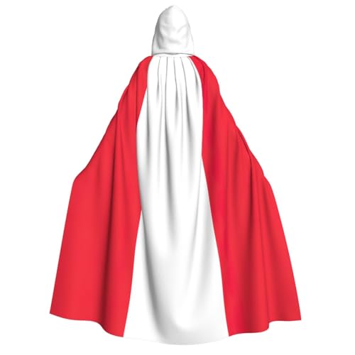 GUOLGP Umhang mit Kapuze für Damen und Herren, Motiv: Österreichische Flagge, für Halloween, Weihnachten, Karneval, Mottopartys von GUOLGP