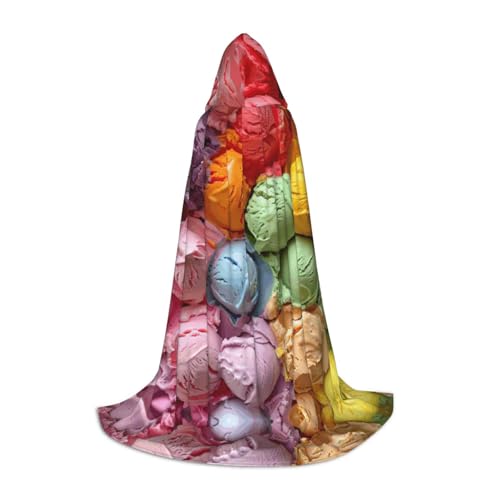 GUOLGP Umhang mit Kapuze und Eiscreme-Druck, für Herren, Damen, Teenager, Zauberer, Robe für Weihnachten, Kostüm, Karneval GUOLGP Umhang mit Kapuze und Eiscreme-Druck, für Herren, Damen, Teenager, Zauberer, Robe für Weihnachten, Kostüm, Karneval von GUOLGP