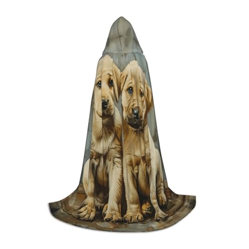 GUOLGP Welpen-Hunde-Aufdruck, Halloween-Kapuzenumhang für Herren und Damen, Teenager, Zauberer-Robe für Weihnachten, Kostüm, Karneval GUOLGP Welpen-Hunde-Aufdruck, Halloween-Kapuzenumhang für Herren und Damen, Teenager, Zauberer-Robe für Weihnachten, Kostüm, Karneval von GUOLGP