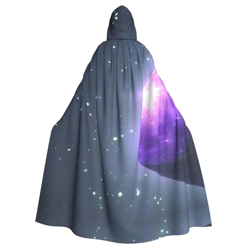 Halloween-Kapuzenumhang mit Galaxie, Sternenhimmel, Violett, für Erwachsene und Kinder, für Cosplay-Partys und Festivals Halloween-Kapuzenumhang mit Galaxie, Sternenhimmel, Violett, für Erwachsene und Kinder, für Cosplay-Partys und Festivals von GUOLGP