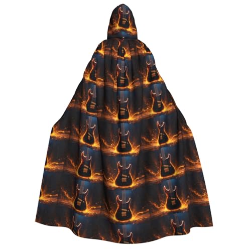 Kapuzenumhang mit E-Gitarre, für Damen und Herren, für Halloween, Weihnachten, Karneval, Mottopartys Kapuzenumhang mit E-Gitarre, für Damen und Herren, für Halloween, Weihnachten, Karneval, Mottopartys von GUOLGP