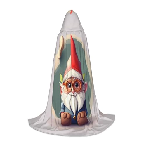 Niedlicher Zwergen-Druck, Halloween-Kapuzenumhang, für Herren, Damen, Teenager, Zauberer, Robe für Weihnachten, Kostüm, Karneval Niedlicher Zwergen-Druck, Halloween-Kapuzenumhang, für Herren, Damen, Teenager, Zauberer, Robe für Weihnachten, Kostüm, Karneval von GUOLGP