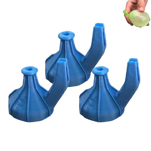 3 Stück 2 in 1 Water Balloons Filling Cover, Easy Fill Water Ballons Tie Tool, Wasserballon Füller mit Binden Werkzeug, Kunststoff Schnell Ballonknoter zum Verknoten und Inflator von Wasserballon 3 Stück 2 in 1 Water Balloons Filling Cover, Easy Fill Water Ballons Tie Tool, Wasserballon Füller mit Binden Werkzeug, Kunststoff Schnell Ballonknoter zum Verknoten und Inflator von Wasserballon von GUSHE