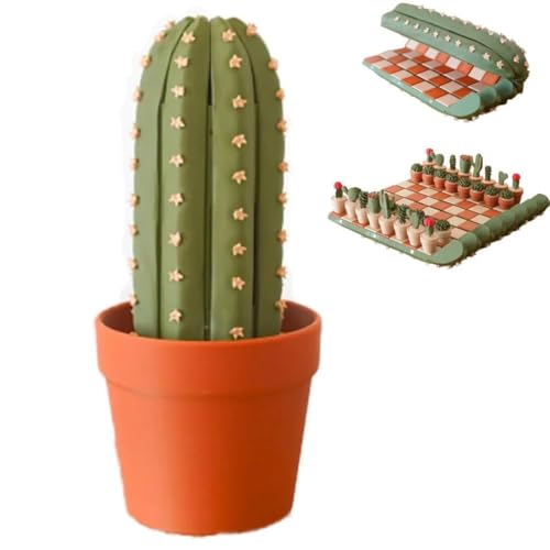 3D Printed 32PCS Cactus Chess Board Set, 3D gedrucktes Kaktus-Schachbrett-Set, magnetisches Aufrollbares Kaktusschachspiel, 3D gedruckte tragbare Schachsets Geschenke für Kinder und Erwachsene 3D Printed 32PCS Cactus Chess Board Set, 3D gedrucktes Kaktus-Schachbrett-Set, magnetisches Aufrollbares Kaktusschachspiel, 3D gedruckte tragbare Schachsets Geschenke für Kinder und Erwachsene von GUSHE