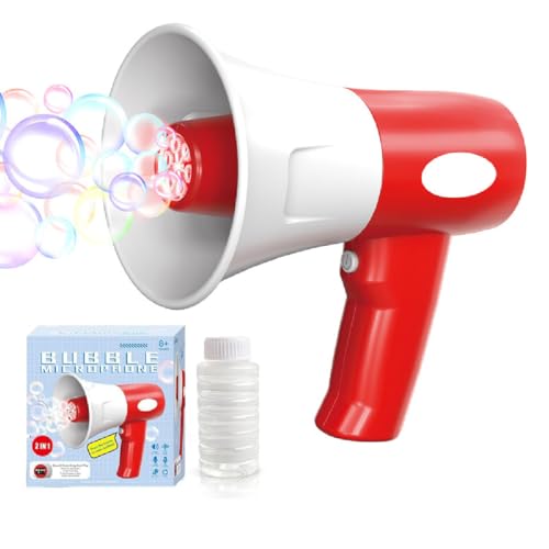 Bubble Machine Toys, 2025 Bubble Microphone Toy, Mikrofon-Seifenblasenmaschine, Elektronische Seifenblasenmaschine Kinder mit Seifenblasenlösung, LED-Licht und Musik, Blasen Spielzeug Geschenk Bubble Machine Toys, 2025 Bubble Microphone Toy, Mikrofon-Seifenblasenmaschine, Elektronische Seifenblasenmaschine Kinder mit Seifenblasenlösung, LED-Licht und Musik, Blasen Spielzeug Geschenk von GUSHE