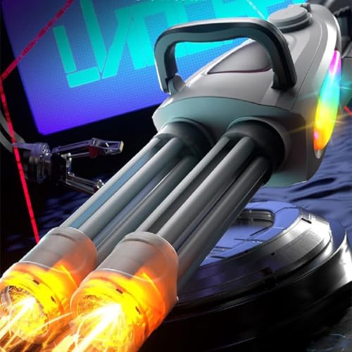 Double Barrel Gatling Electric Water Gun Set, Gatling Wasserpistole Elektrisch, Die stärkste Wasserpistole mit RGB-Lichtern, Range to 28-32 FT, Automatische Wasserpistole für Erwachsene und Kinder Double Barrel Gatling Electric Water Gun Set, Gatling Wasserpistole Elektrisch, Die stärkste Wasserpistole mit RGB-Lichtern, Range to 28-32 FT, Automatische Wasserpistole für Erwachsene und Kinder von GUSHE
