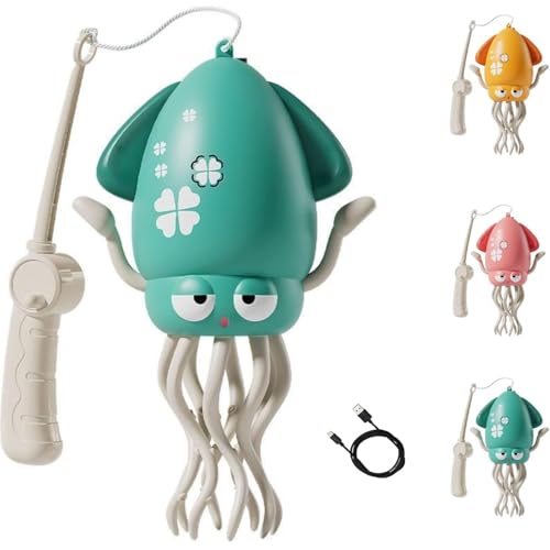 Electric Dancing Octopus Toy,Elektrisch Tanzender Oktopus Spielzeug,tanzenden Oktopus Baby Spielzeug mit LED-Lichtern und Musik,Automatisch Hindernisvermeidung,Geschenk für Jungen Mädchen (Grün) von GUSHE