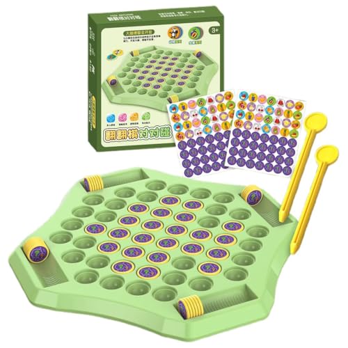 Flip Match Board Game,Flip Match Brettspiel für Kinder,Flip Chess Memory Spiel (54 Chess),Tier Memory Schach Spiel,Bildungsbrettspiele,Family Brettspiele für Gedächtnis Schach Lernspielzeug (Tier) von GUSHE
