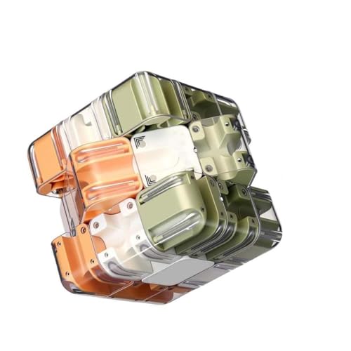 Großer 3D-Puzzle-Labyrinth-Würfel - Fesselndes Denksportspielzeug,Large Labyrinth 3D Puzzles Maze Cube,Komplexes Puzzle mit Rollenden Kugeln,3x3 Kugelwürfel Spiele für Kinder Erwachsene (Mix) von GUSHE