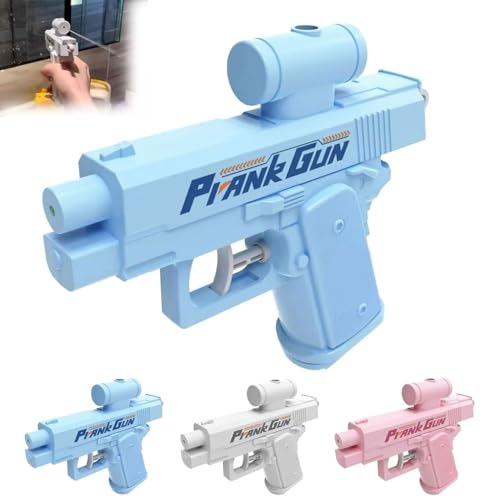 Prank Water Gun, Prank Gun, Prank Squirt Guns, Wasserpistole rückwärts, Zwei-Wege-Wasserpistole, Wasserspritzpistole kann von vorne und hinten sprühen, Für Erwachsene Kinder (Blau) von GUSHE