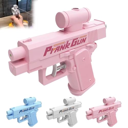 Prank Water Gun, Prank Gun, Prank Squirt Guns, Wasserpistole rückwärts, Zwei-Wege-Wasserpistole, Wasserspritzpistole kann von vorne und hinten sprühen, Für Erwachsene Kinder (Rosa) von GUSHE