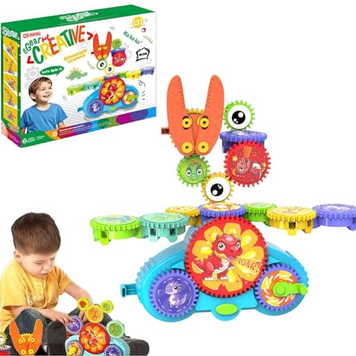 Serifik Creative Learning Building Blocks, Kreative Gears-Bausteine für das Lernen, Elektrisches und manuelles Gears-Spielzeug, STEM Baukasten Spielzeug für Jungen und Mädchen ab 3 Jahren (Dinosaur) Serifik Creative Learning Building Blocks, Kreative Gears-Bausteine für das Lernen, Elektrisches und manuelles Gears-Spielzeug, STEM Baukasten Spielzeug für Jungen und Mädchen ab 3 Jahren (Dinosaur) von GUSHE