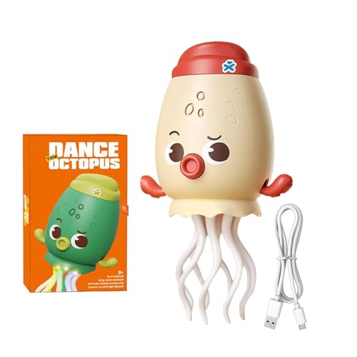 Smart Tentacle Explorer Octopus, Electric Dancing Octopus Toy, Magische Tanzende Krake Spielzeug, Elektrisch Tanzender Oktopus Spielzeug Mit LED-Lichtern Und Musik, Krabbelkraken-Spielzeugs (Rosa) von GUSHE