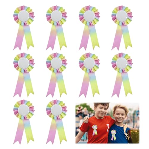 GUTERTOP 10 Stück Hobby Horse Rosettes, Turnierschleifen, Steckenpferd Zubehör für Horse Accessories Sports Events Classroom Talent Shows DIY Party Supplies GUTERTOP 10 Stück Hobby Horse Rosettes, Turnierschleifen, Steckenpferd Zubehör für Horse Accessories Sports Events Classroom Talent Shows DIY Party Supplies von GUTERTOP