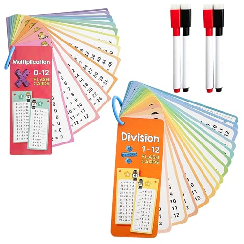 GUTERTOP 30 Blatt 1X1 Lernen Spiel, Einmaleins Karten mit 4 Markierungsstift ab 5 Jahren zum Rechnen Lernen, Kann Wiederholt Gelöscht und Beschrieben Werden GUTERTOP 30 Blatt 1X1 Lernen Spiel, Einmaleins Karten mit 4 Markierungsstift ab 5 Jahren zum Rechnen Lernen, Kann Wiederholt Gelöscht und Beschrieben Werden von GUTERTOP