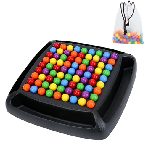 GUTERTOP Intellektuelles Schachbrett Doppelduell, Rainbow Ball Gesellschaftsspiele, Regenbogenball Schachbrett Strategiespiele für Kinder Erwachsene von GUTERTOP