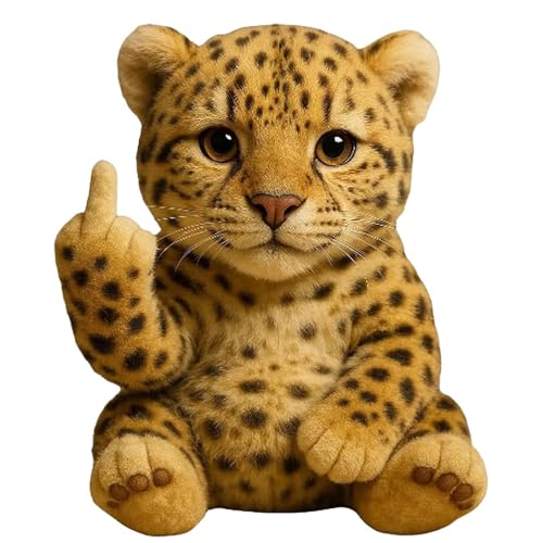 GUUIESMU Middle Finger Plush Animals,Cute Funny Middle Finger Plush,Humorous Animal Desktop Decorative Ornaments, Unique Gifts for Home Office Decor (a1) von GUUIESMU