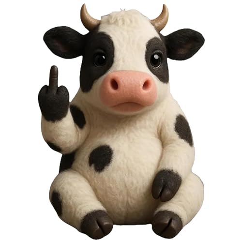GUUIESMU Middle Finger Plush Animals,Cute Funny Middle Finger Plush,Humorous Animal Desktop Decorative Ornaments, Unique Gifts for Home Office Decor (e) von GUUIESMU