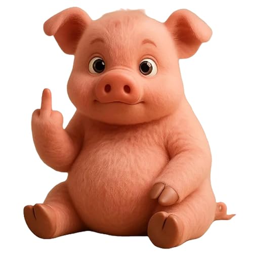 GUUIESMU Middle Finger Plush Animals,Cute Funny Middle Finger Plush,Humorous Animal Desktop Decorative Ornaments, Unique Gifts for Home Office Decor (l) von GUUIESMU