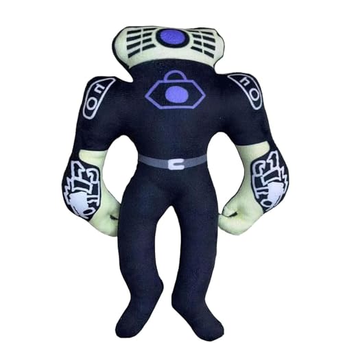 GUUIESMU Skibid Toilet Plush Upgrade Titan Drillman Plush,Upgraded Titan Tv Man Plush,Tv Man Toy,Titan Speaker Man Plush,Stuffed Adventure Anime Game Figure Halloween for Fans (C) von GUUIESMU