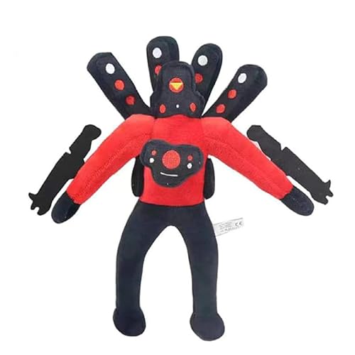 GUUIESMU Skibidi Plush,Titan Speakerman Upgraded,Titan Tv Man Upgraded,Titan Speakerman Figure,Cameraman Plush,Skibidi Figuren,for Kids Fans Halloween Christmas Birthday Gifts (A) von GUUIESMU