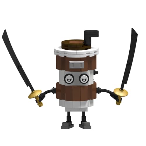 GUUIESMU Tung Tung Tung Sahur Figure,Italian Brainrot Figures,Tralalero Tralala Building Blocks,Building Toy Set,Collectible Figure,for Collection and Decoration (842) von GUUIESMU