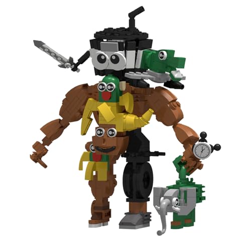 GUUIESMU Tung Tung Tung Sahur Figure,Italian Brainrot Figures,Tralalero Tralala Building Blocks,Building Toy Set,Collectible Figure,for Collection and Decoration (864) von GUUIESMU