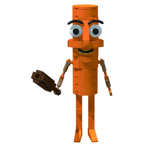 GUUIESMU Tung Tung Tung Sahur Vs Tralalero Tralala Building Blocks,Italian Brainrot Animals, Building Toy Set,Collectible Figure, for Collection and Decoration (Tung Sahur) von GUUIESMU