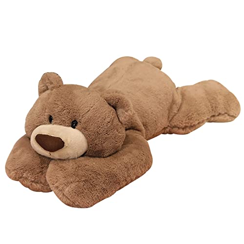 GUUIESMU Weighted Anxiety Stuffed Animal Cuddly Toy for Stress Relief,Weighted Stuffed Animal for Anxiety,Anxiety Kuscheltier Gewicht FüR Erwachsene,Suitable for People with Stress (Brown Bear,35cm) von GUUIESMU