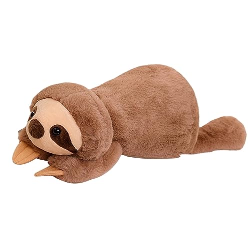 GUUIESMU Weighted Anxiety Stuffed Animal Cuddly Toy for Stress Relief,Weighted Stuffed Animal for Anxiety,Anxiety Kuscheltier Gewicht FüR Erwachsene,Suitable for People with Stress (Sloth,55cm) von GUUIESMU