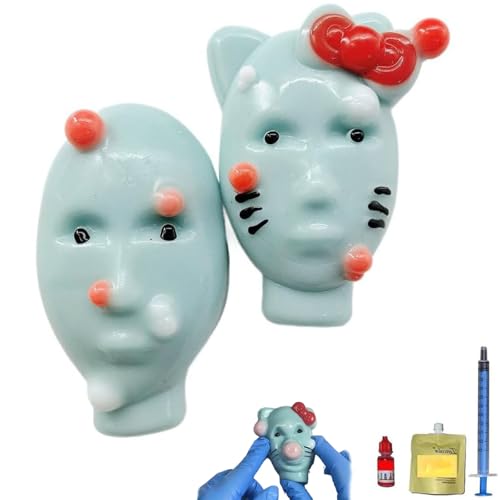 Pickel AusdrüCken Spiel,Pickel AusdrüCken Spielzeug,Pimple Popper Toy,Pimple Popping Toy,Skin Picking Fidget,Reusable & Self-Filling,Weird Alien Pimple Popping (2pcs) von GUUIESMU