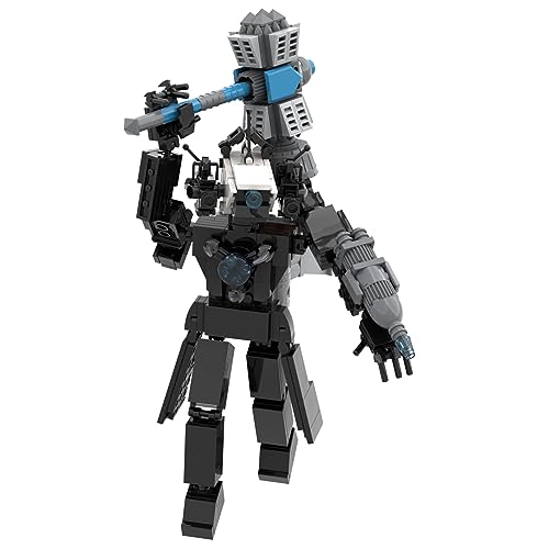 GUUIESMU Skibidi Building Blocks,Skibidi Bausteine,Skibidi Spielzeug,The New Upgraded Titan Cameraman,Skibidi Series Figure Model Reproducible Assembly,Fun Educational Toys (H) von GUUIESMU