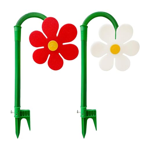 Crazy Daisy Sprinkler, verrückter Tanzender Blumenwassersprinkler, 360 ° rotierende Sonnenblumen -Garten -Bewässerungsinstrument, dekorative Daisy -Rasensprinker, für Haustiere Spielen (A1) von GUUZETU